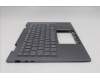 Lenovo 5M11R38942 C-Cover with keyboard, German, Luna Grey, FingerPrint Reader, WLAN, UK