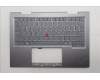 Lenovo 5M11R39498 C-Cover with keyboard, US English Euro, Luna Grey, FingerPrint Reader, WWAN, US