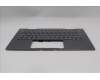 Lenovo 5M11R39512 C-Cover with keyboard, Icelandic, Luna Grey, FingerPrint Reader, WWAN, UK