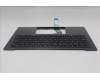 Lenovo 5M11R87948 C-Cover with keyboard, Norwegian, Black/Grey, FingerPrint Reader, WLAN, UK