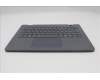 Lenovo 5M11R91350 C-Cover with keyboard, French, Luna Grey, Backlight, World Face Camera, US