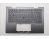 Lenovo 5M11R91449 C-Cover with keyboard, Nordic, Grey, Backlight, FingerPrint Reader, UK
