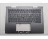 Lenovo 5M11R91453 C-Cover with keyboard, Russian, Grey, Backlight, FingerPrint Reader, US