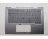Lenovo 5M11R91491 C-Cover with keyboard, English, Grey, Backlight, FingerPrint Reader, WWAN, US