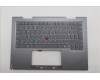 Lenovo 5M11R91525 C-Cover with keyboard, Portuguese, Grey, Backlight, FingerPrint Reader, WWAN, UK