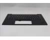 Lenovo 5M11S09607 C-Cover with keyboard, Belgian, Black, Backlight, WWAN, UK