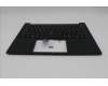Lenovo 5M11S09788 C-Cover with keyboard, Italian, Black, Backlight, UK