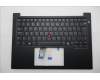 Lenovo 5M11S09792 C-Cover with keyboard, Norwegian, Black, Backlight, UK