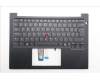 Lenovo 5M11S09820 C-Cover with keyboard, Switzerland, Black, Backlight, UK