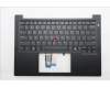 Lenovo 5M11S09832 C-Cover with keyboard, US English Euro, Black, Backlight, US