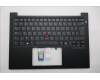 Lenovo 5M11S09888 C-Cover with keyboard, Belgian, Black, UK