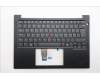 Lenovo 5M11S09907 C-Cover with keyboard, Norwegian, Black, UK