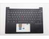 Lenovo 5M11S09927 C-Cover with keyboard, US English Euro, Black, US