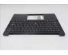 Lenovo 5M11S09960 C-Cover with keyboard, Arabic, Black, Backlight, US