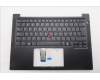 Lenovo 5M11S09972 C-Cover with keyboard, Spanish, Black, Backlight, UK