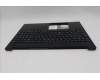 Lenovo 5M11S10166 C-Cover with keyboard, Belgian, Black, Backlight, UK