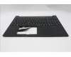 Lenovo 5M11S10170 C-Cover with keyboard, Danish, Black, Backlight, UK