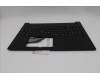 Lenovo 5M11S10185 C-Cover with keyboard, Hungarian, Black, Backlight, UK