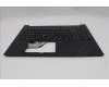 Lenovo 5M11S10360 C-Cover with keyboard, German, Black, Backlight, UK