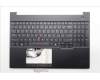 Lenovo 5M11S10406 C-Cover with keyboard, US English Euro, Black, Backlight, US