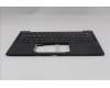Lenovo 5M11S15600 C-Cover with keyboard, German, Black, Backlight, UK