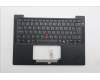 Lenovo 5M11S15651 C-Cover with keyboard, Switzerland, Black, Backlight, UK