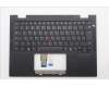 Lenovo 5M11S15909 C-Cover with keyboard, German, Black, Backlight, UK