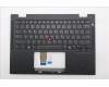 Lenovo 5M11S16045 C-Cover with keyboard, US English Euro, Black, Backlight, WWAN, US