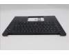 Lenovo 5M11S26840 C-Cover with keyboard, Spanish, Black, Backlight, UK
