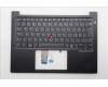 Lenovo 5M11S26898 C-Cover with keyboard, Switzerland, Black, Backlight, UK