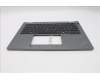 Lenovo 5M11S30286 C-Cover with keyboard, Italian, Luna Grey, Non_Backlight, No World Face Camera, Heat Staking