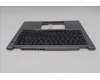 Lenovo 5M11S30307 C-Cover with keyboard, Swedish/Finnish, Luna Grey, Non-Backlight, No World Face Camera, Heat Staking, UK