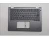 Lenovo 5M11S30382 C-Cover with keyboard, Swedish/Finnish, Luna Grey, Backlight, No World Face Camera, Heat Staking, UK