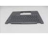 Lenovo 5M11S30545 C-Cover with keyboard, UK English, Luna Grey, Backlight, World Face Camera, Heat Staking, UK