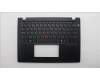 Lenovo 5M11S30626 C-Cover with keyboard, Ukraine, Black, Backlight, Heat Staking, US