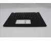 Lenovo 5M11S30647 C-Cover with keyboard, Danish, Black, Non-Backlight, Heat Staking, UK