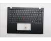 Lenovo 5M11S30659 C-Cover with keyboard, German, Black, Non-Backlight, Heat Staking, UK