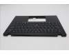 Lenovo 5M11S33694 C-Cover with keyboard, Danish, Black, Backlight, Heat Staking, UK