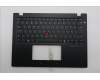 Lenovo 5M11S33737 C-Cover with keyboard, Swedish/Finnish, Black, Backlight, Heat Staking, UK