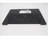 Lenovo 5M11S37340 C-Cover with keyboard, Portuguese, Black, Backlight