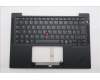 Lenovo 5M11S38010 C-Cover with keyboard, French, Black, Backlight, US
