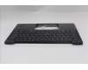 Lenovo 5M11S38127 C-Cover with keyboard, German, Black, Backlight, WWAN, UK