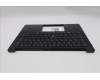 Lenovo 5M11S53767 C-Cover with keyboard, German, Black, Backlight, UK