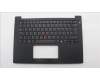 Lenovo 5M11T54271 C-Cover with keyboard, Hungarian, Black, Backlight, UK