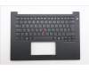 Lenovo 5M11T55123 C-Cover with keyboard, Estonian, Black, Backlight, Smart Card Reader, UK