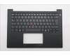Lenovo 5M11T55131 C-Cover with keyboard, French, Black, Backlight, Smart Card Reader, US