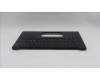 Lenovo 5M11T55180 C-Cover with keyboard, Nordic, Black, Backlight, Smart Card Reader, UK