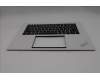 Lenovo 5M11T58904 C-Cover with keyboard, Arabic, White, FingerPrint, US