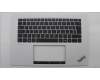 Lenovo 5M11T58909 C-Cover with keyboard, Bulgarian, White, FingerPrint, UK