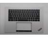 Lenovo 5M11U08088 C-Cover with keyboard, US English Euro, White, FingerPrint, US